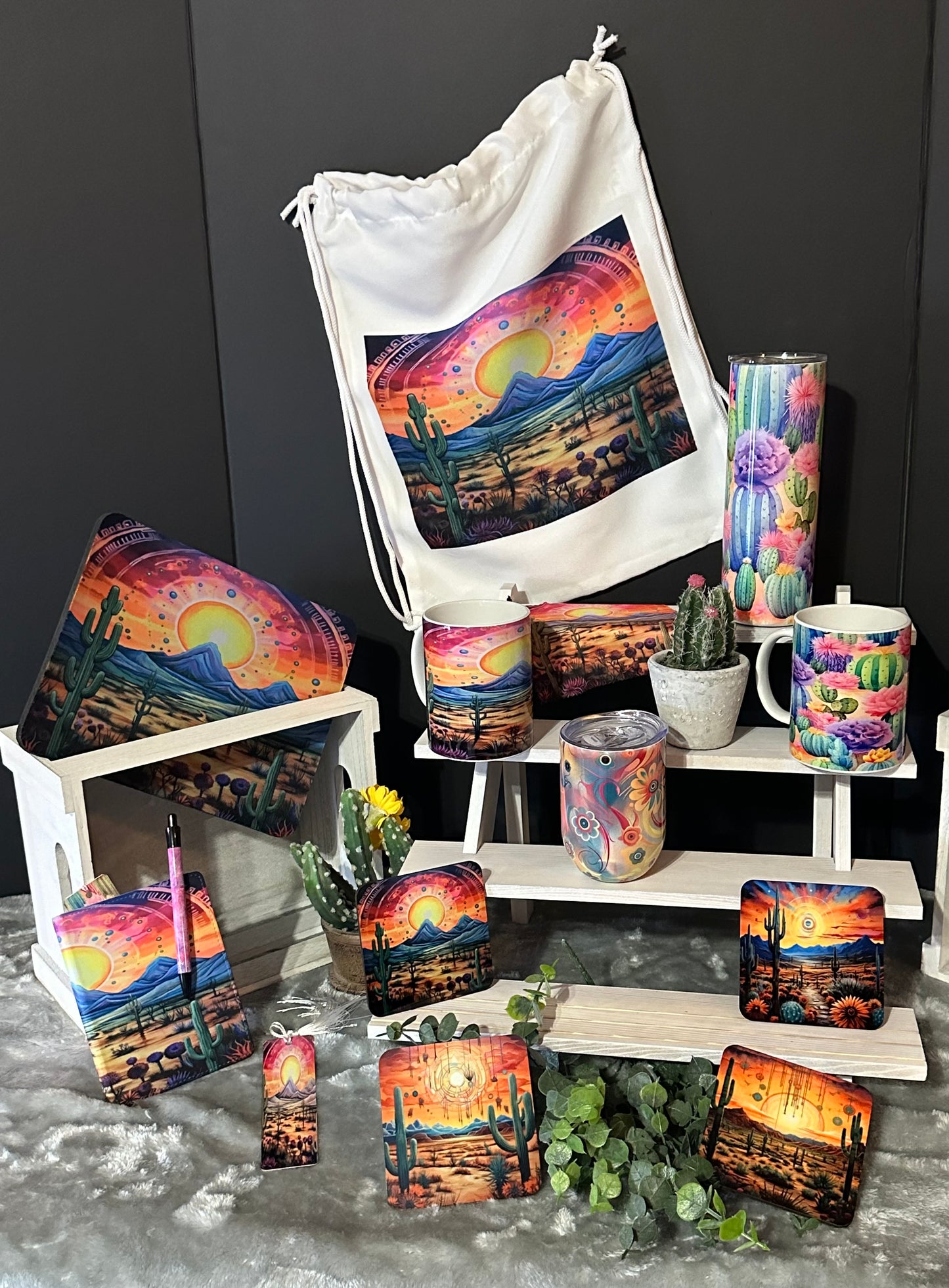 Boho Pastel Sunset Backpack