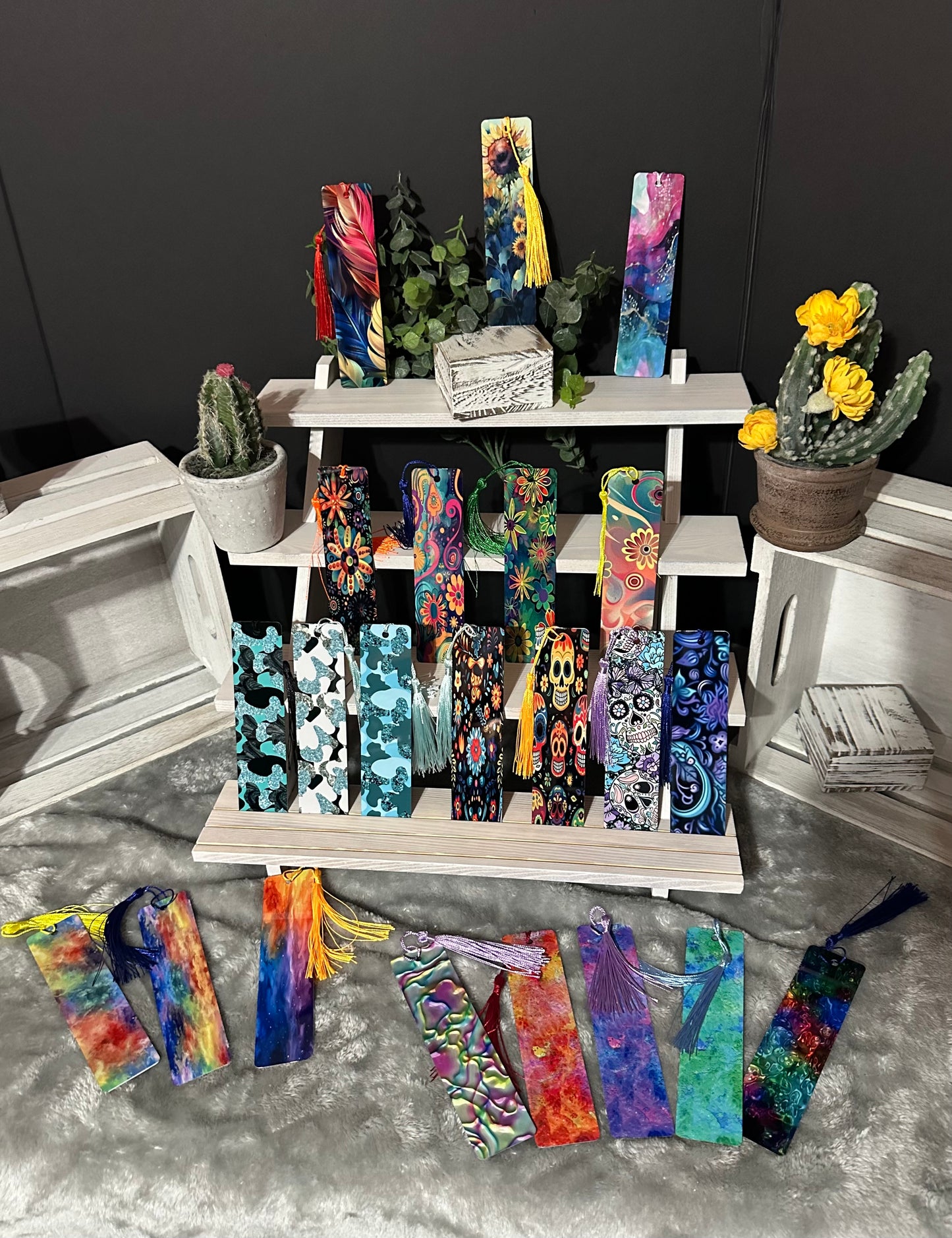Watercolor Sunflowers Bookmark