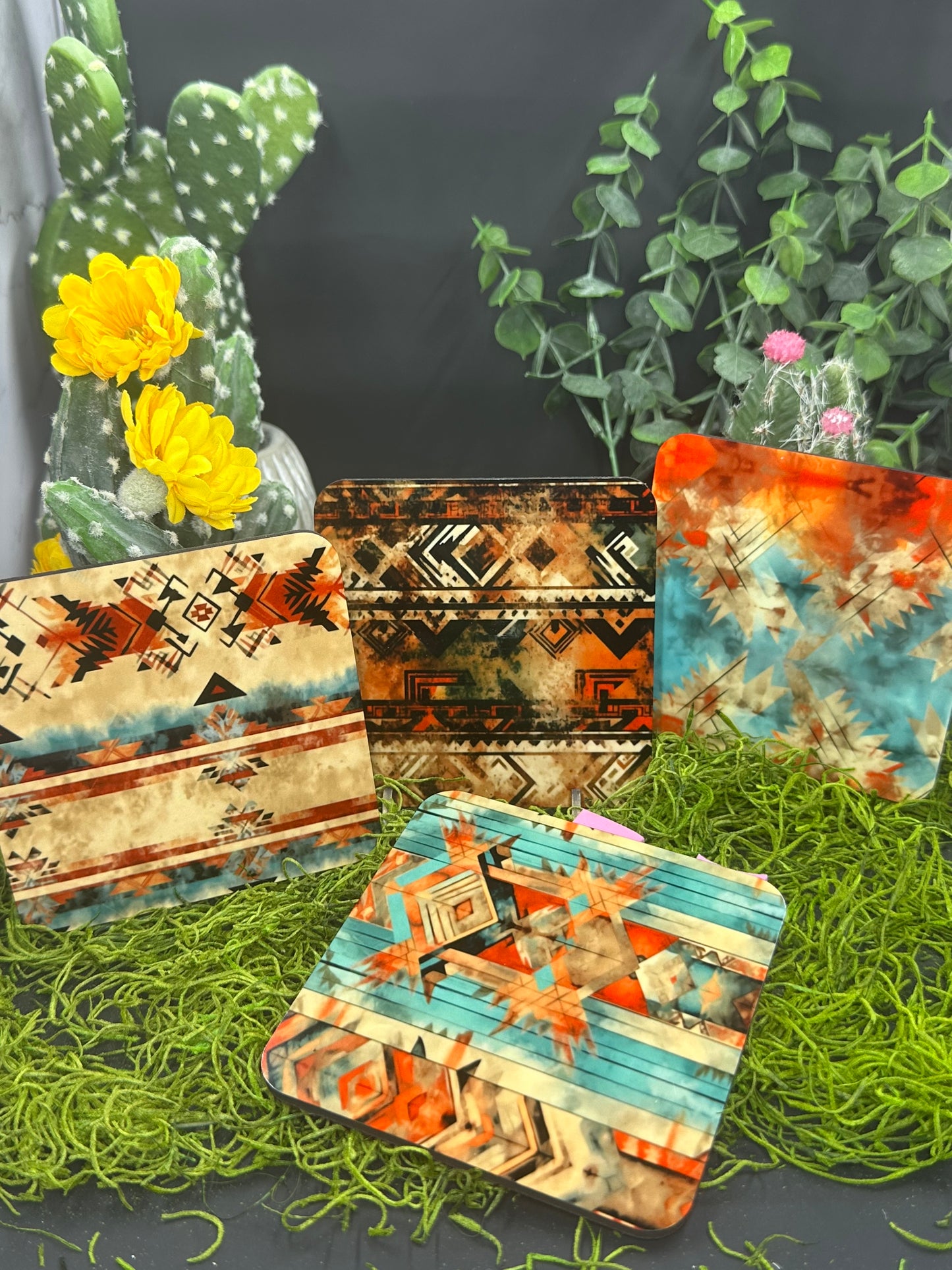 Aztec Rug #2 PDF, Square Coaster