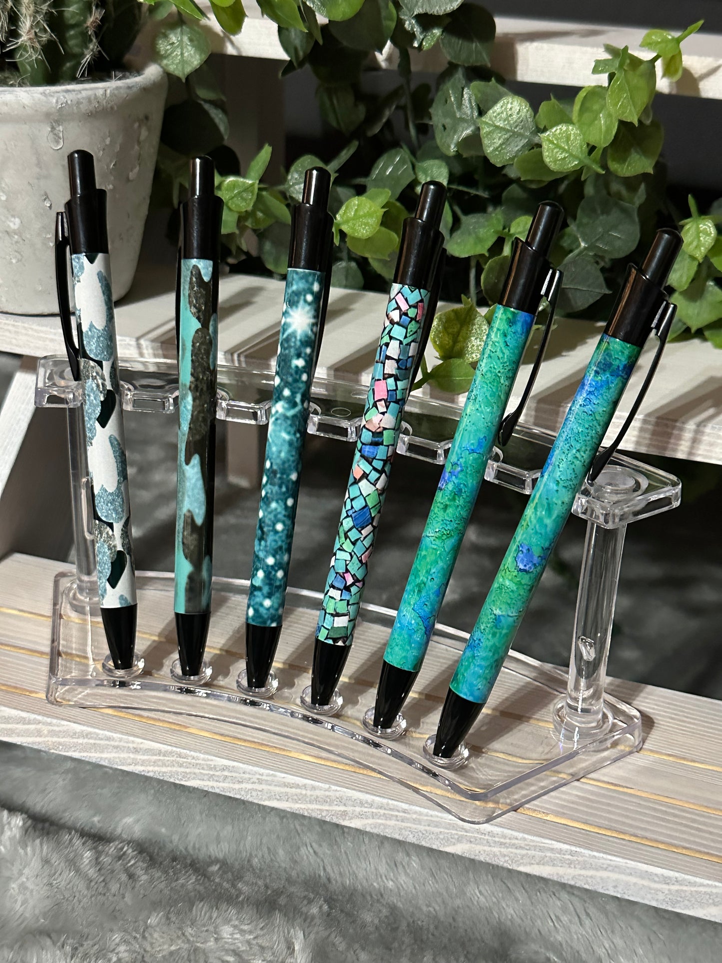 Turquoise Swirls Ballpoint Pen