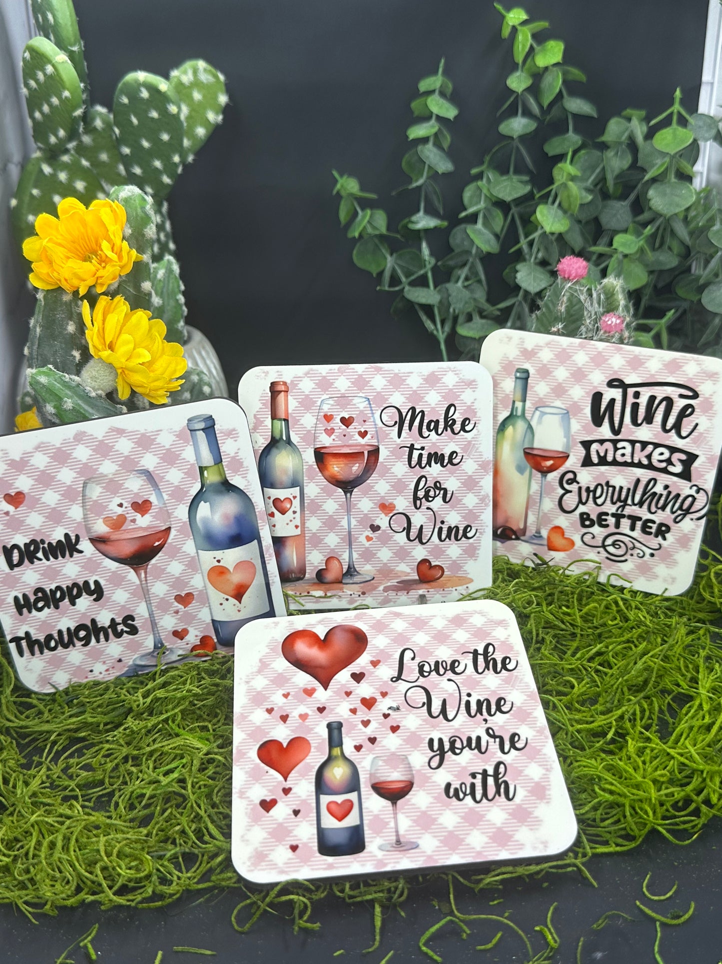 Wine Makes Better PDF, Square Coaster