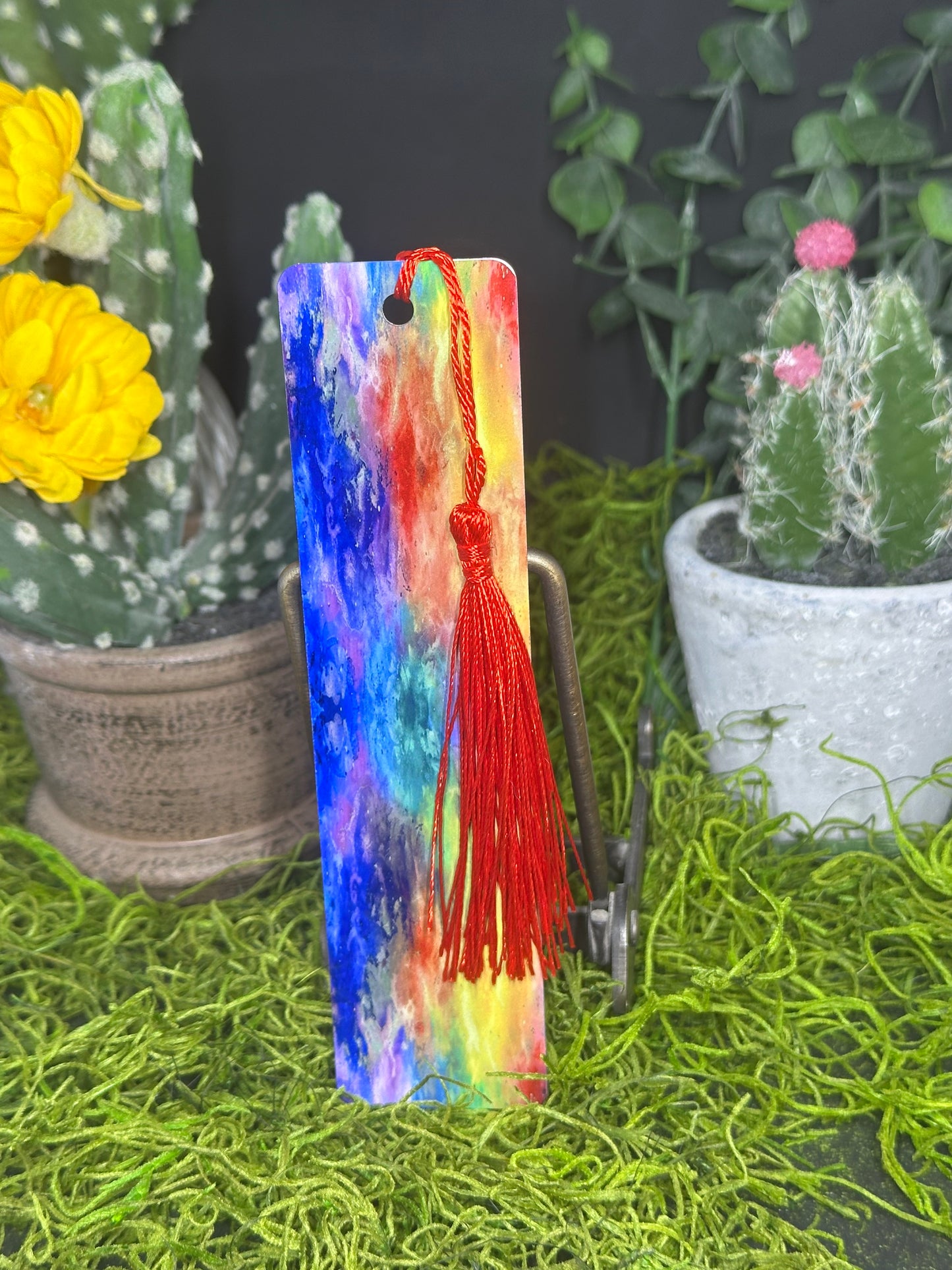 Rainbow Tye Dye Bookmark
