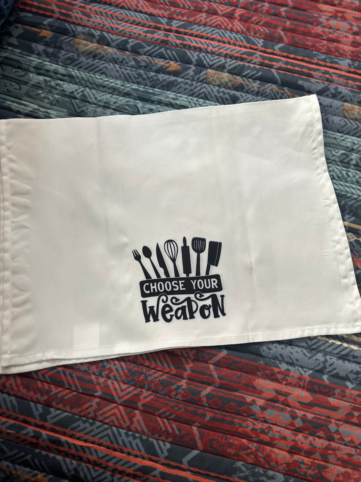 Surreal Desert Drive Dish Towel