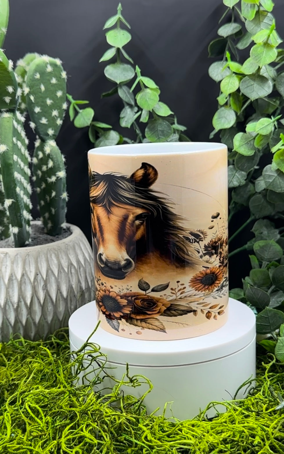 Boho Brown Horse 15oz Mug