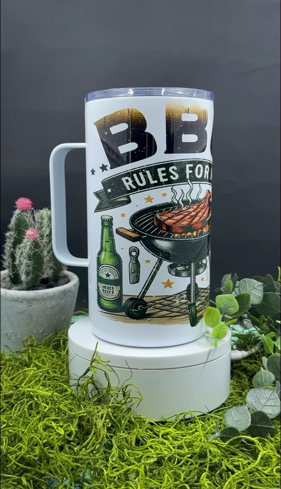 BBQ Rules Handled Tumbler