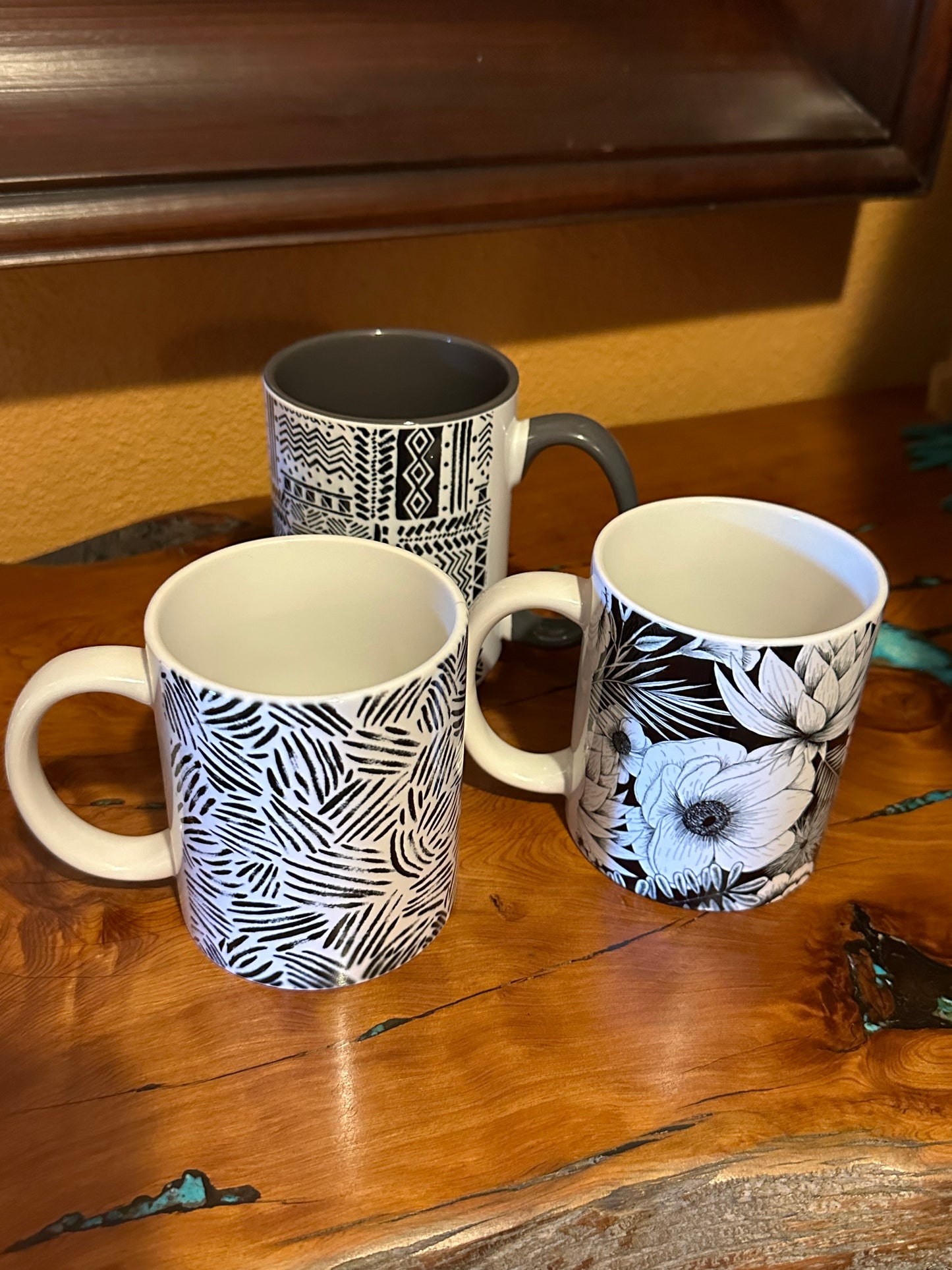 Black and White 12oz Mugs