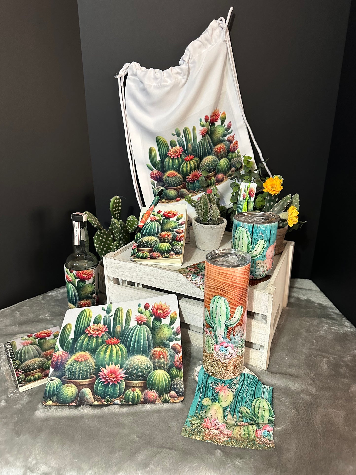 Succulant Cactus Garden Backpack