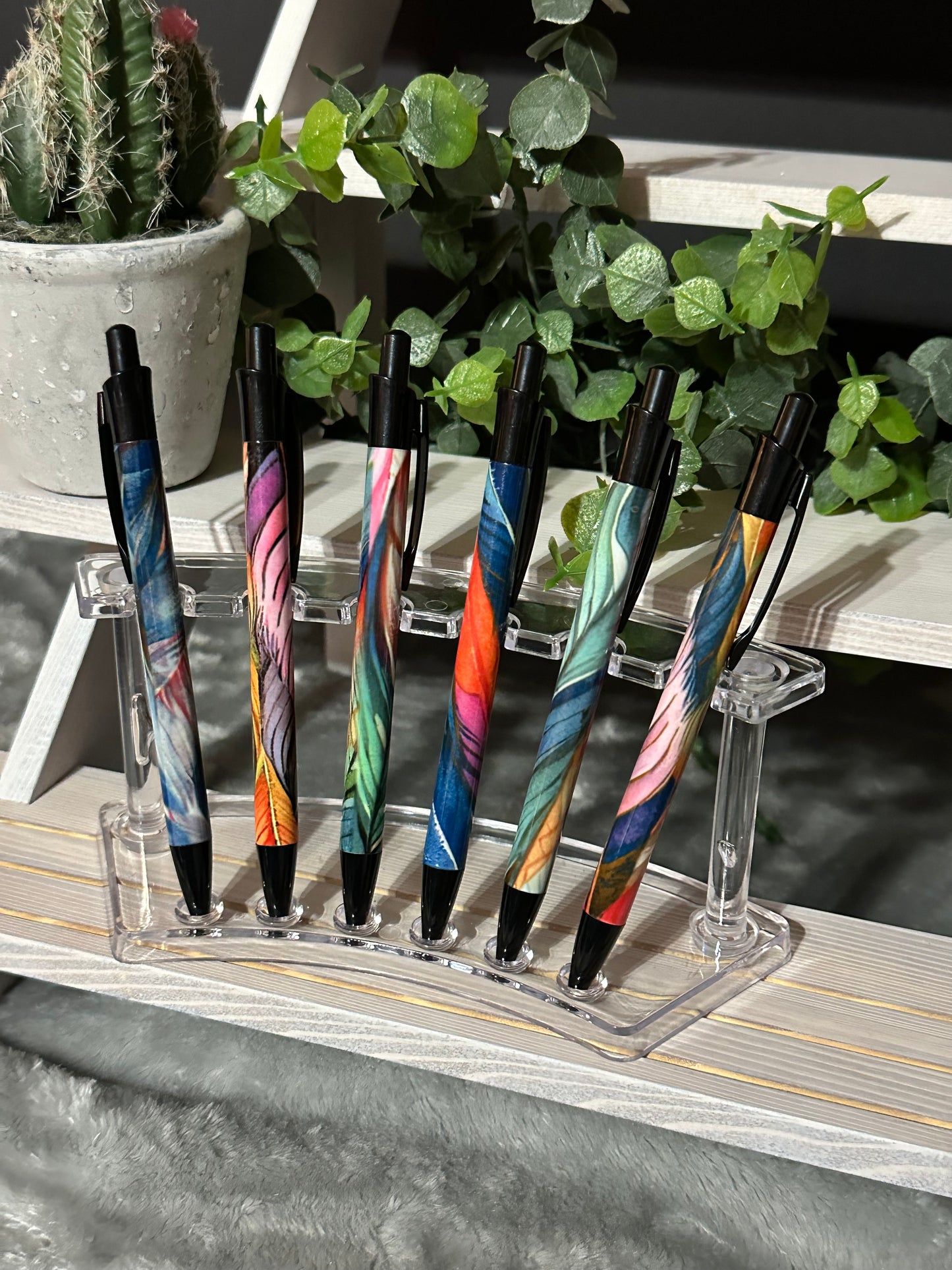 Colorful Feathers Ballpoint Pen