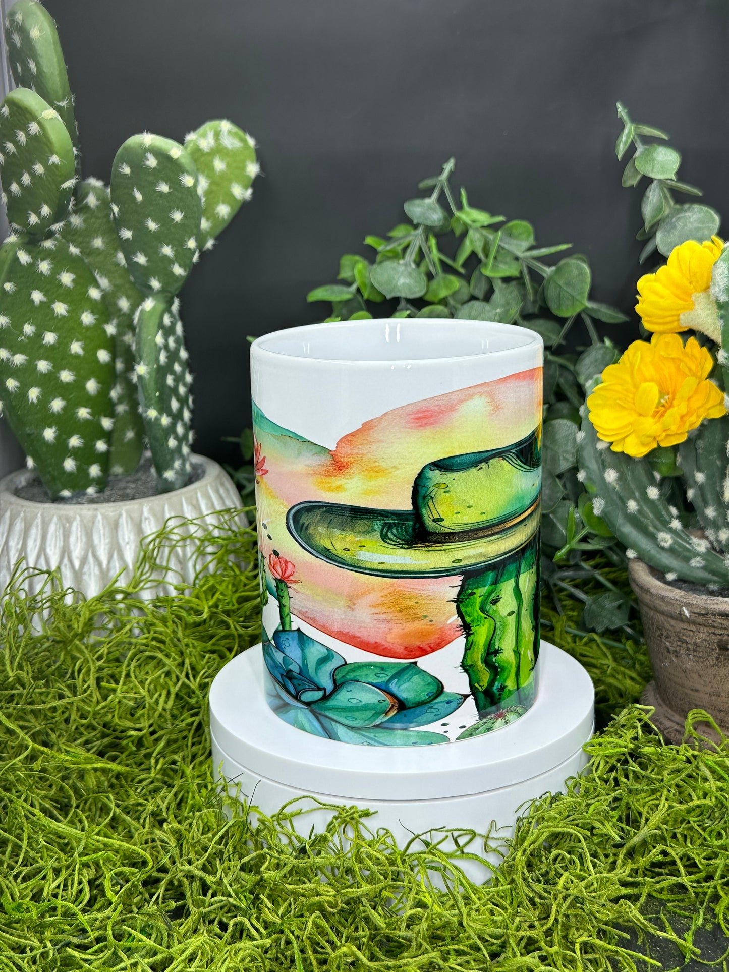 Cowboy Hat Cactus 15oz Mug