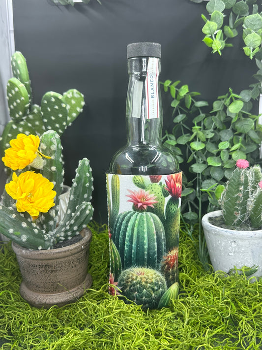 Succulant Cactus Garden Bottle Koozie
