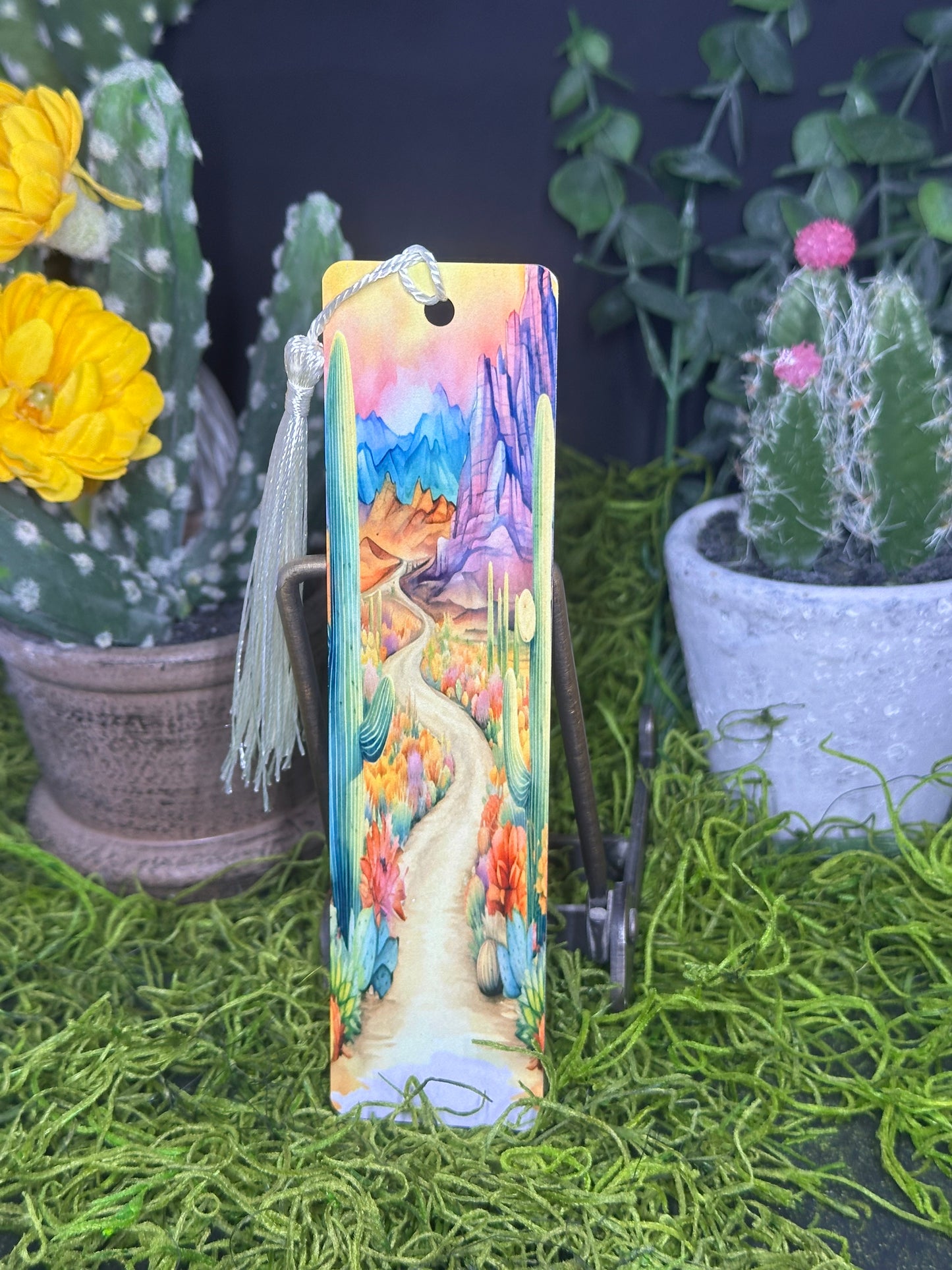 Surreal Desert Drive Bookmark