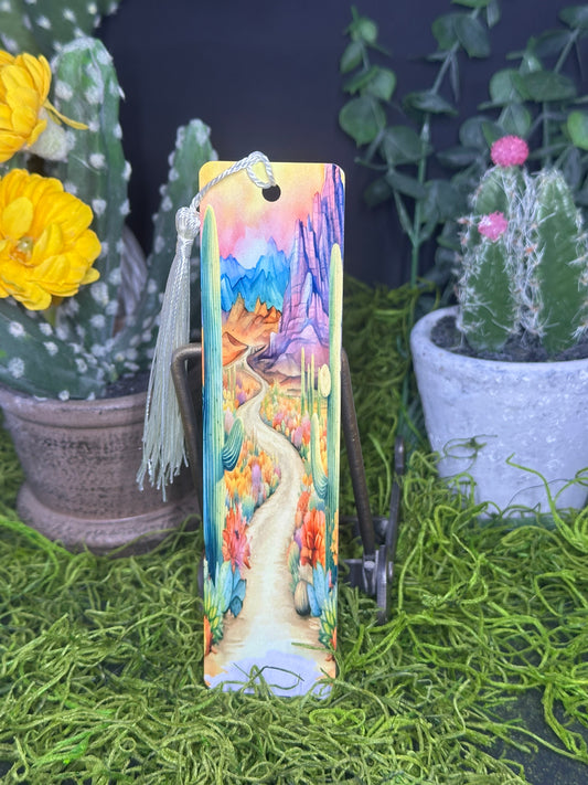 Surreal Desert Drive Bookmark