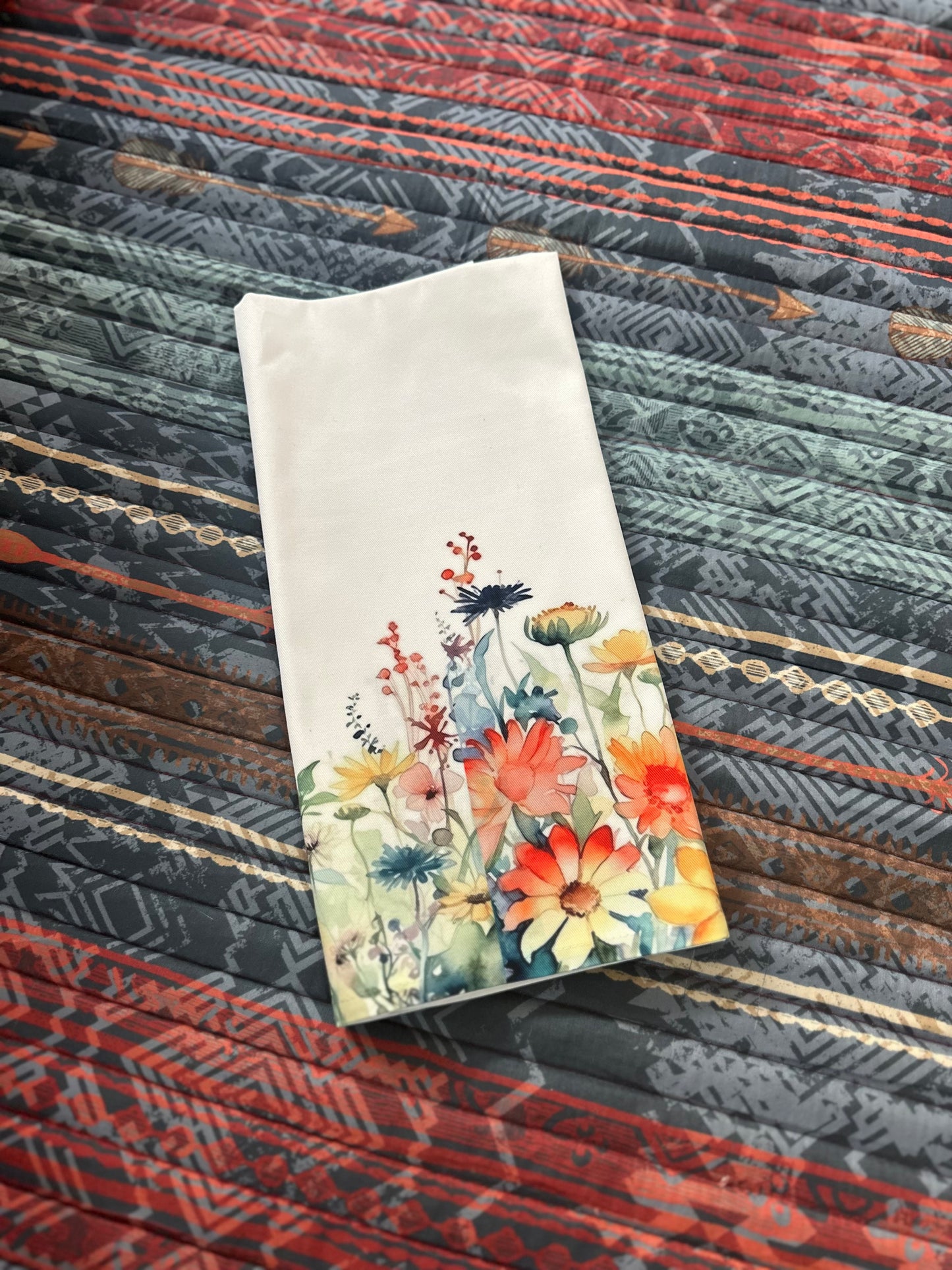 Wildflower Border Dish Towel
