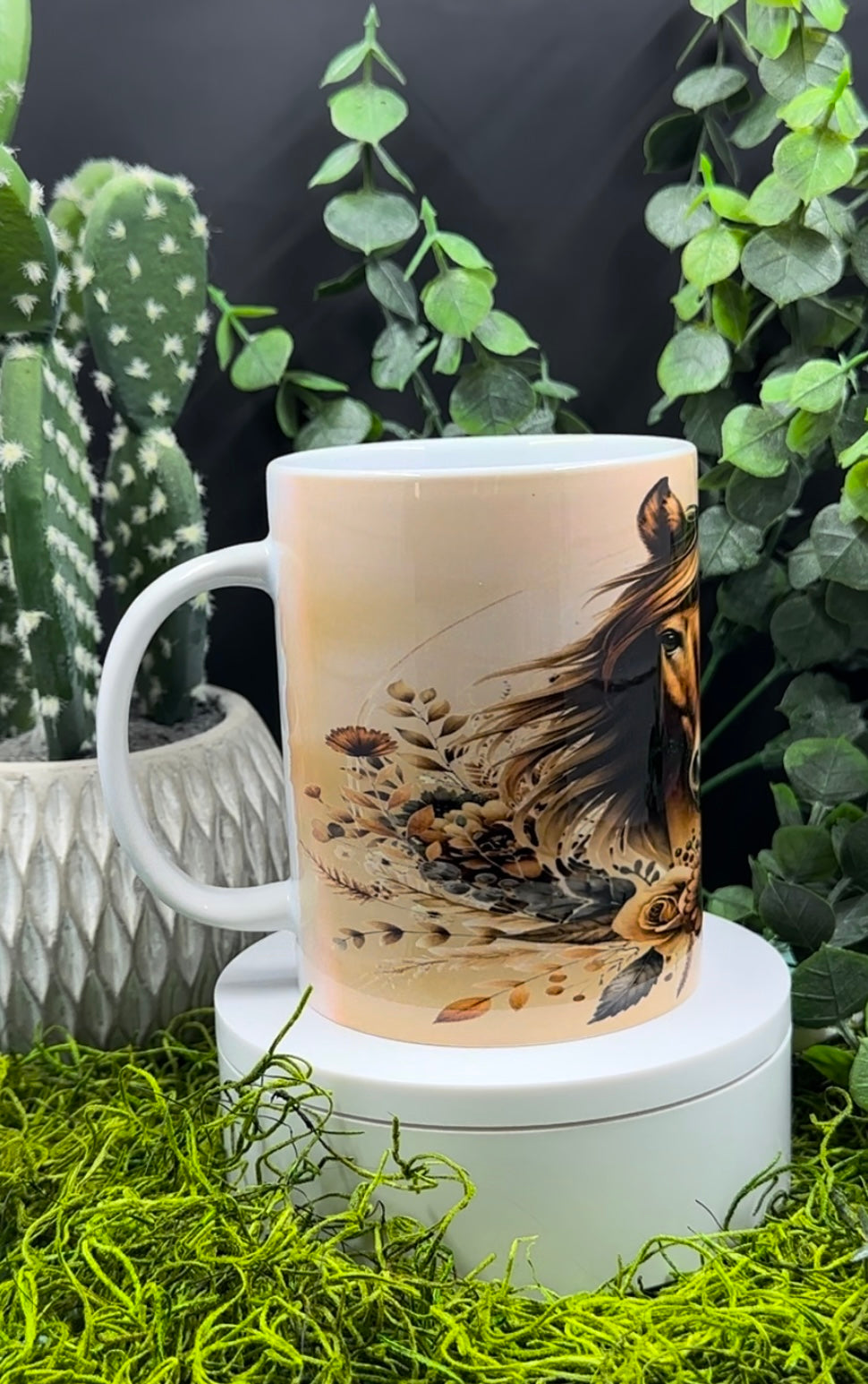Boho Brown Horse 15oz Mug
