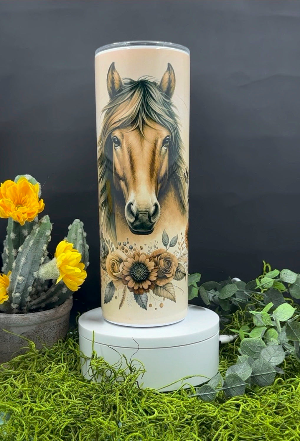 Brown Horse Skinny Tumbler