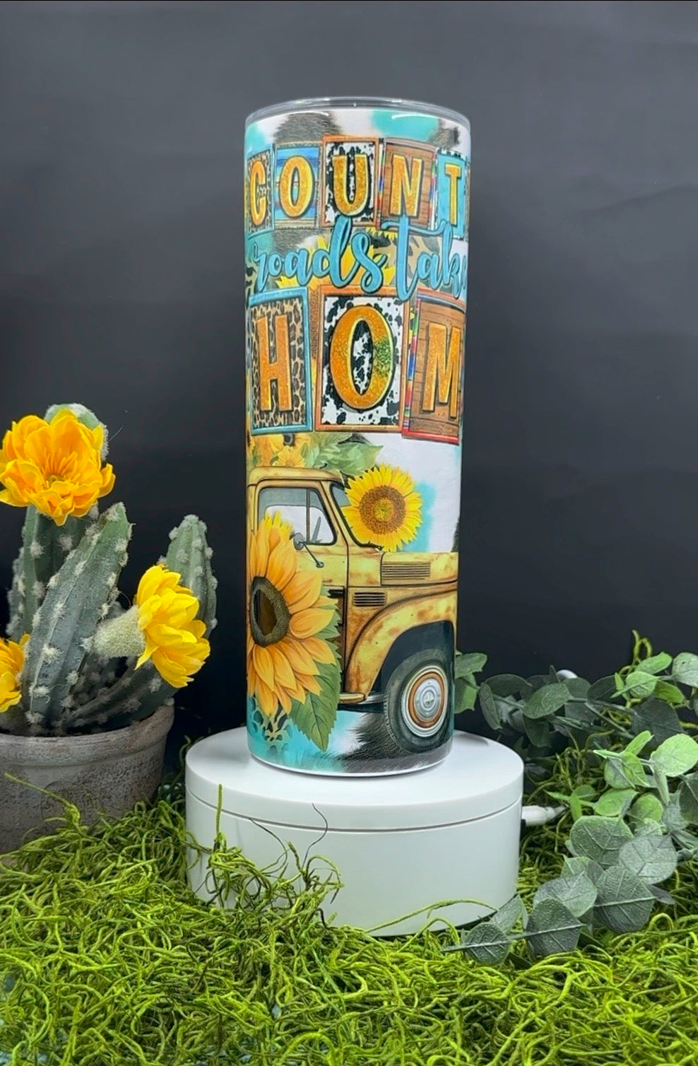 Country Roads Skinny Tumbler
