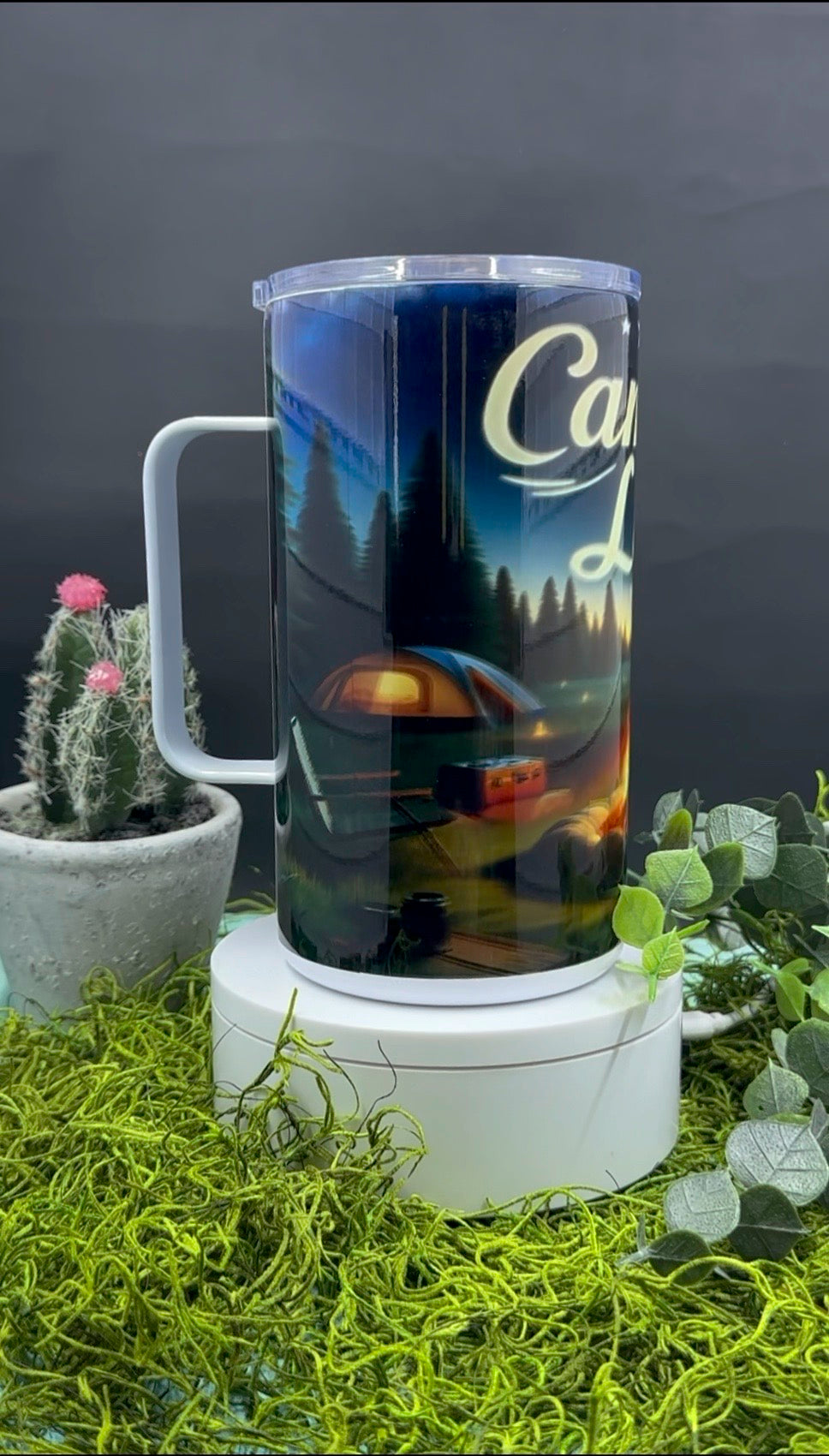 Camper Life Handled Tumbler